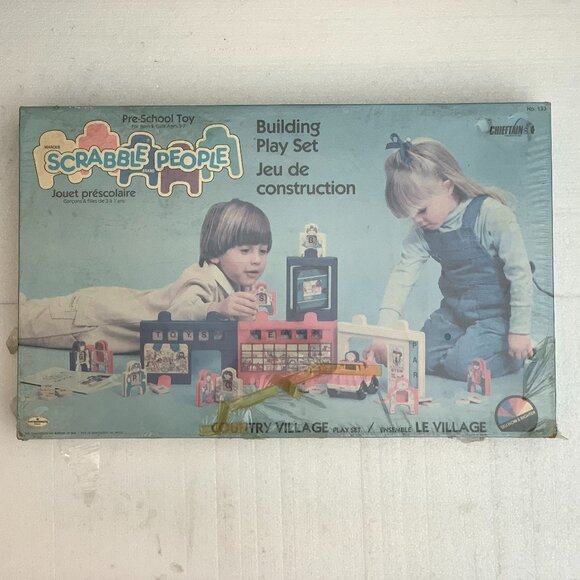 Scrabble People Country Village Playset (1984) NIS - Shrink is ripped - Picture 1 of 9